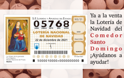 Ya a la venta la Lotería de Navidad del Comedor Santo Domingo