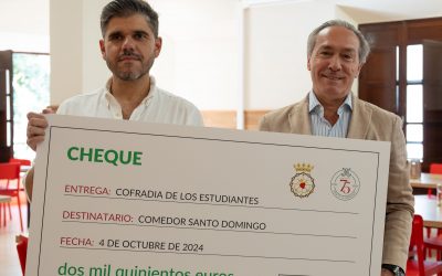 La Cofradía de Estudiantes refuerza su compromiso con los más necesitados con un donativo extraordinario al Comedor Santo Domingo